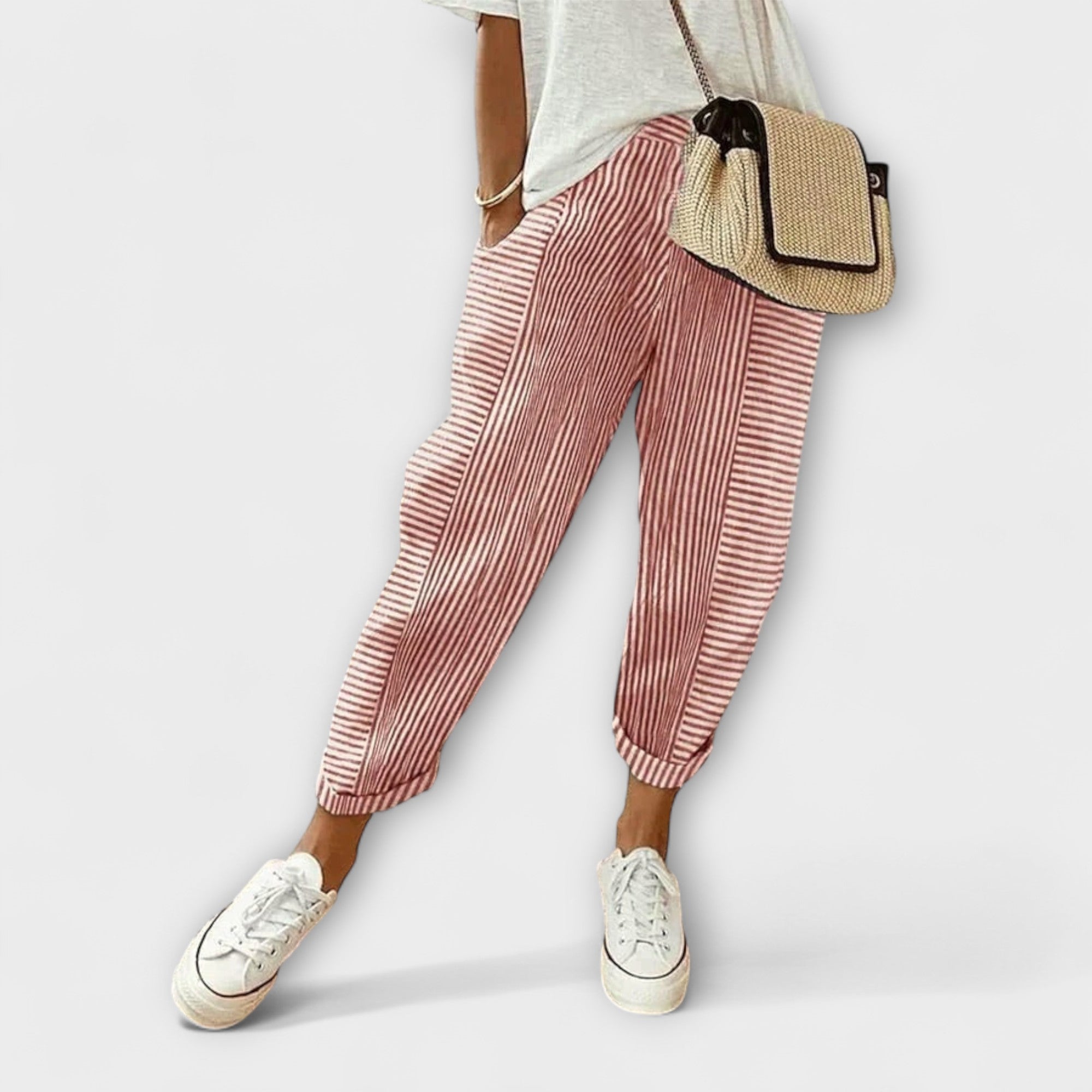 Sanne – Pantalon rayé Bequemi