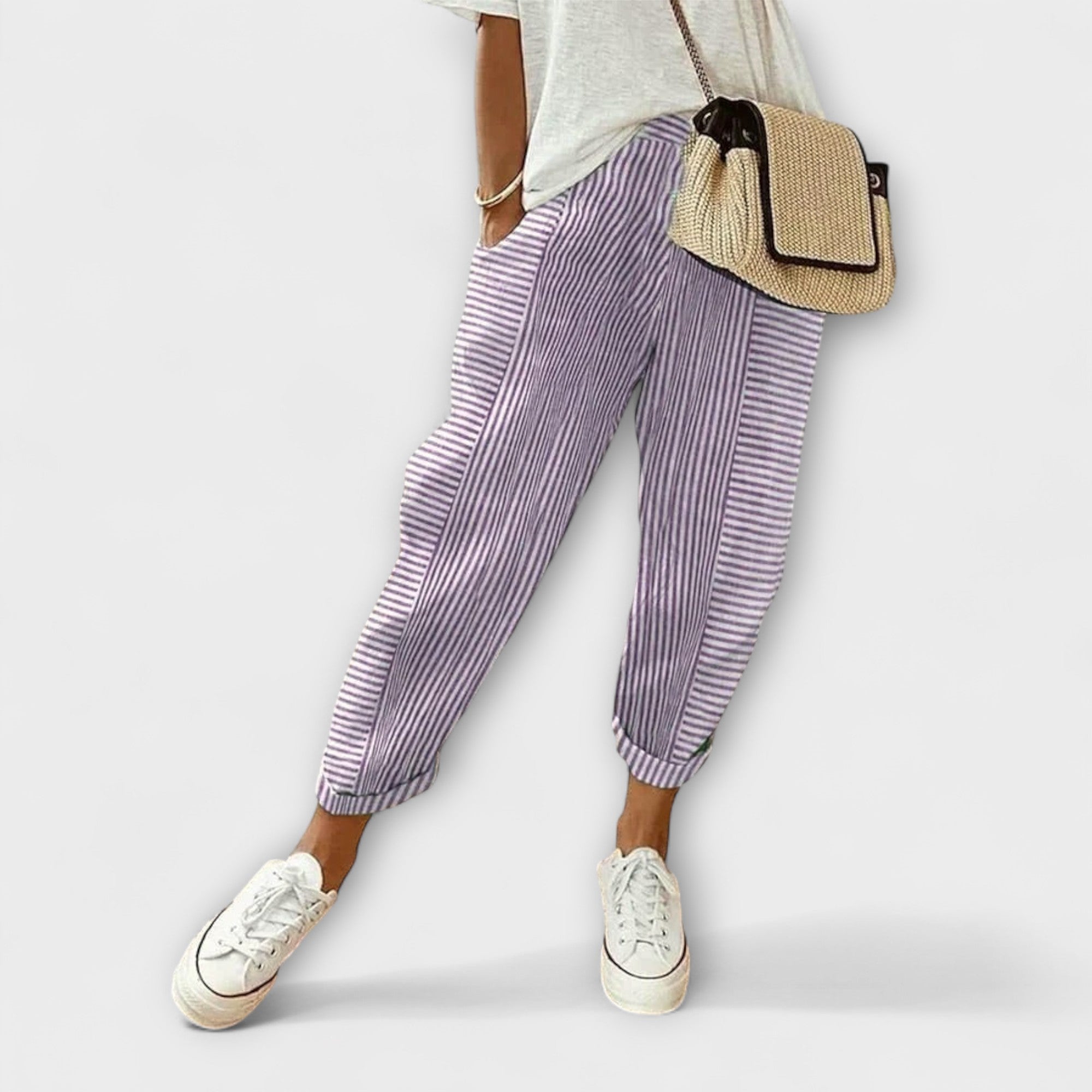 Sanne – Pantalon rayé Bequemi
