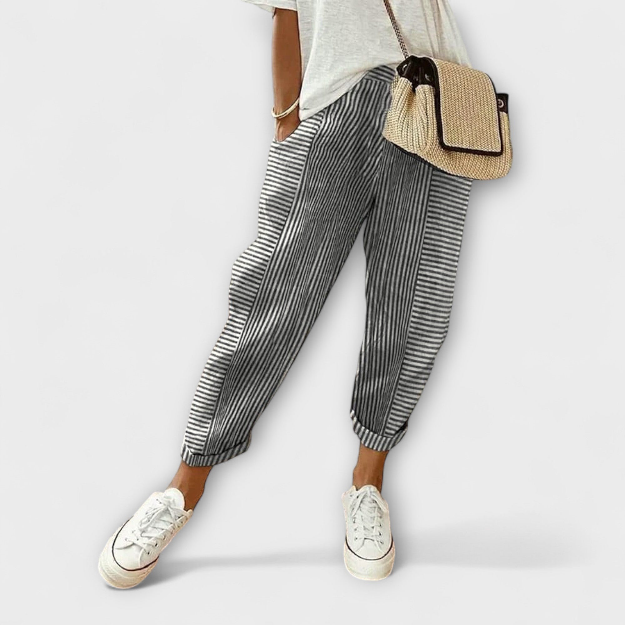 Sanne – Pantalon rayé Bequemi