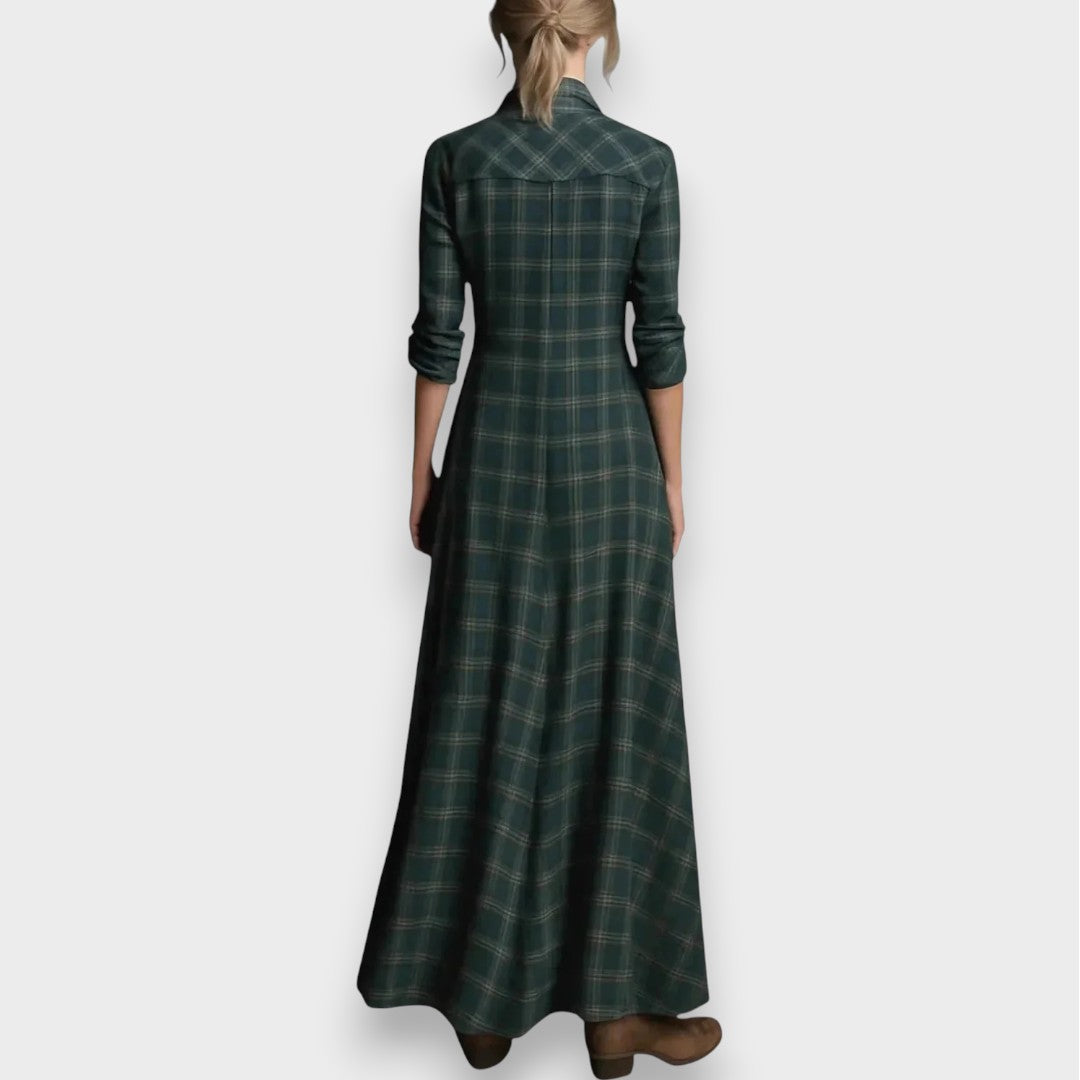Sarah | Robe à carreaux décontractée