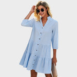 Sarah | Robe midi légère et fluide pour la journée