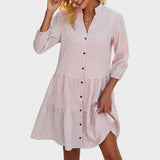Sarah | Robe midi légère et fluide pour la journée