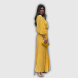 Serelina | Robe longue plissée tout en élégance