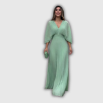 Serelina | Robe longue plissée tout en élégance