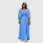 Serelina | Robe longue plissée tout en élégance