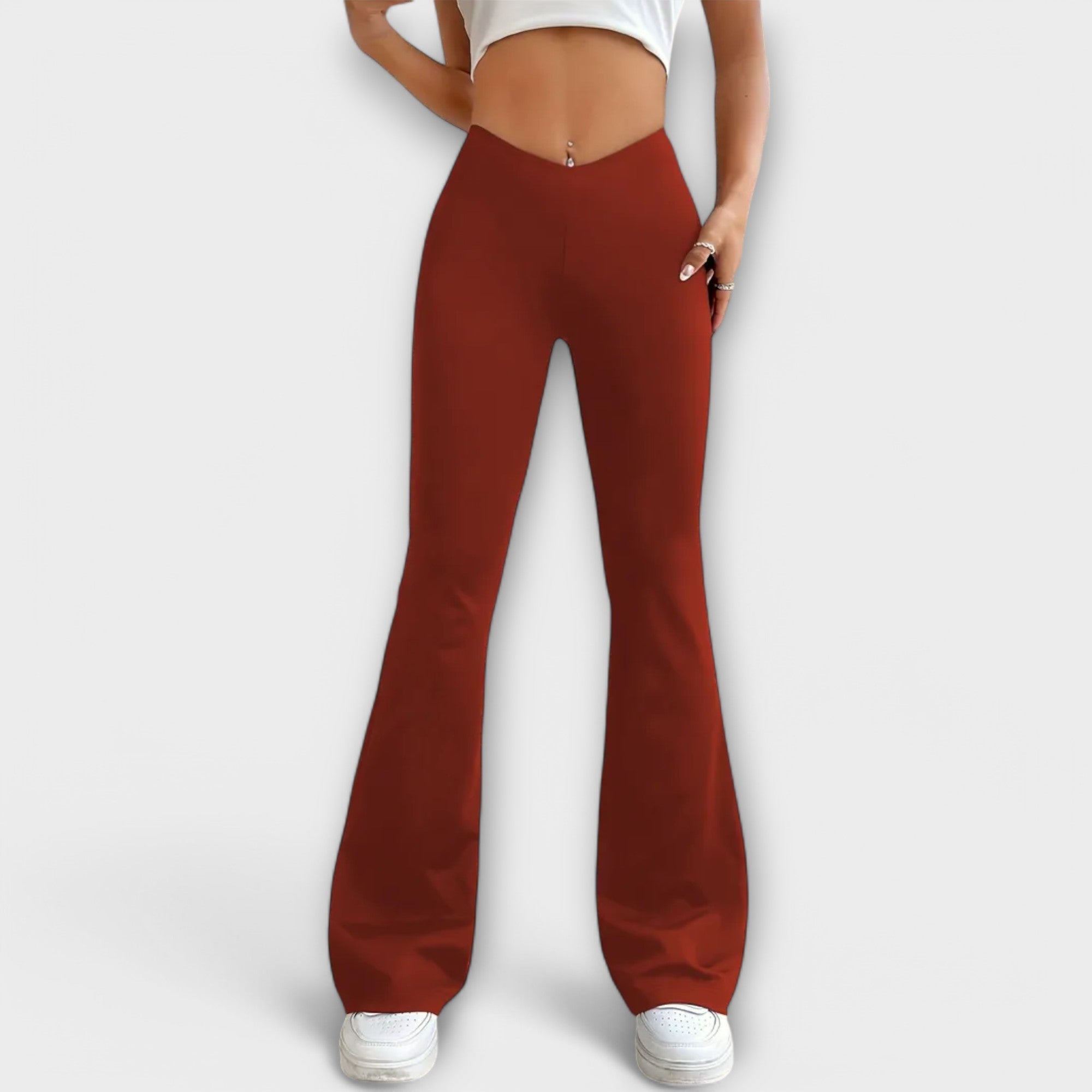 Serena - Pantalon ample à jambes évasées