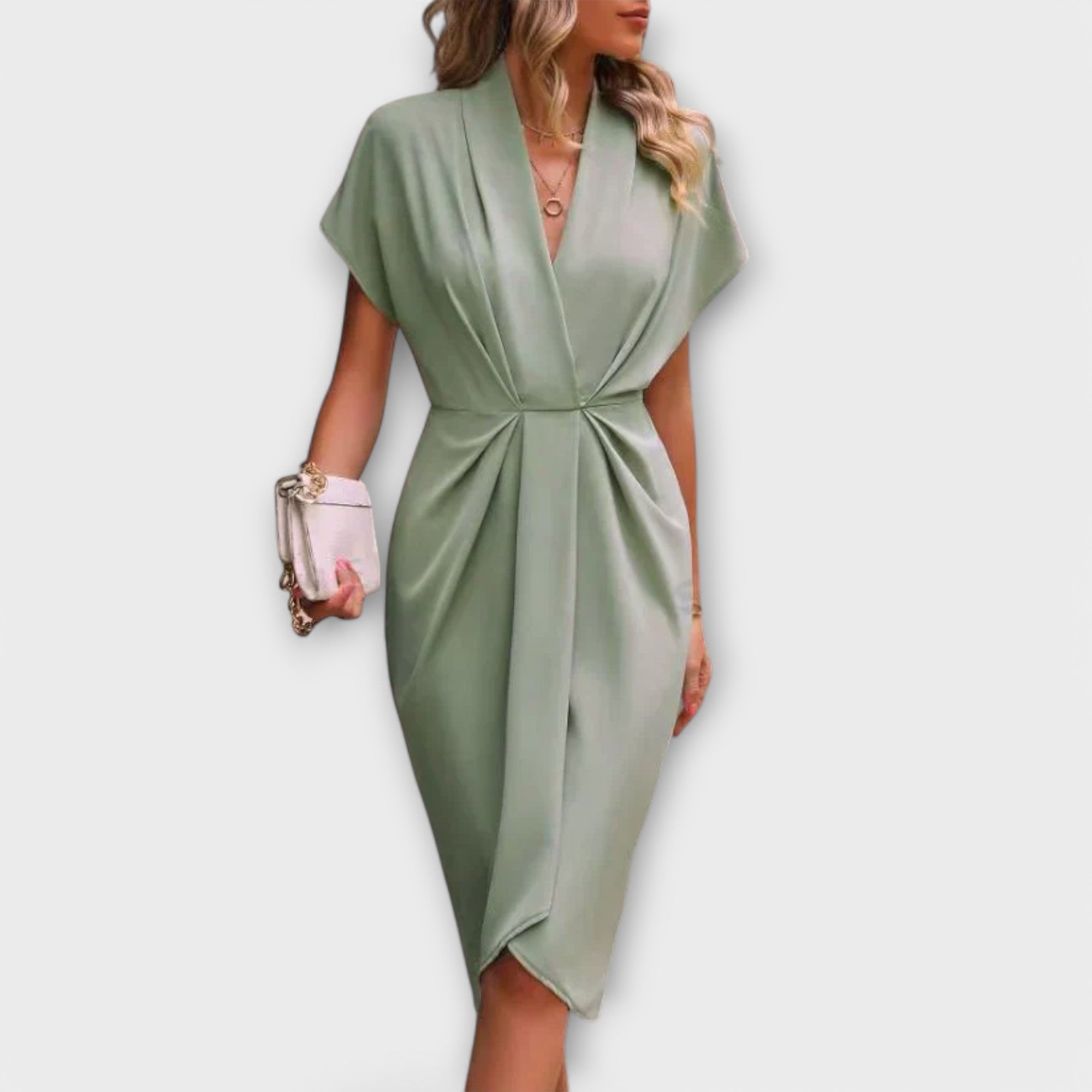 Serena - Robe midi portefeuille