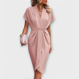 Serena - Robe midi portefeuille