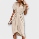 Serena - Robe midi portefeuille