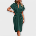 Serena - Robe midi portefeuille