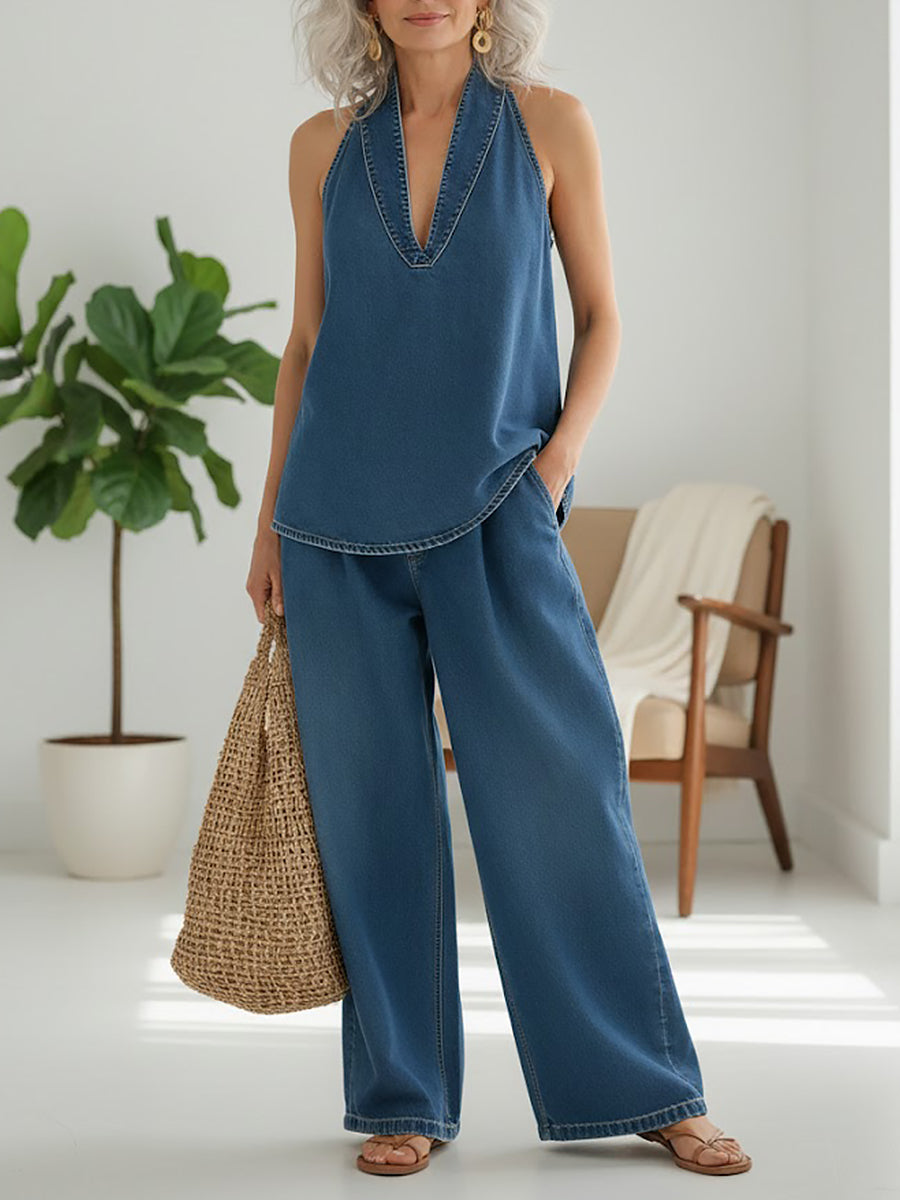 Sienna - Ensemble en denim deux pièces