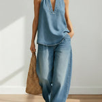 Sienna - Ensemble en denim deux pièces