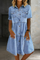 Sienna - Robe en denim chic décontracté