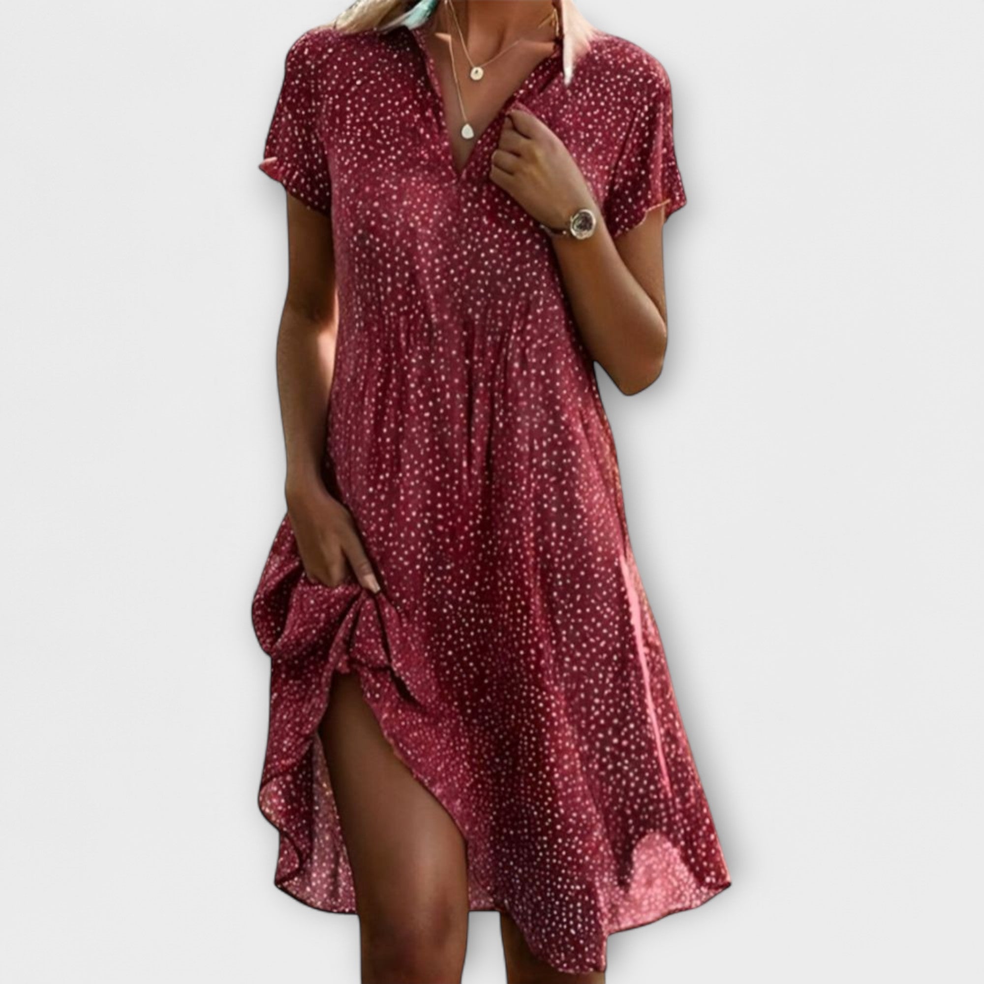 Sofia - Robe d'été évasée au look intemporel