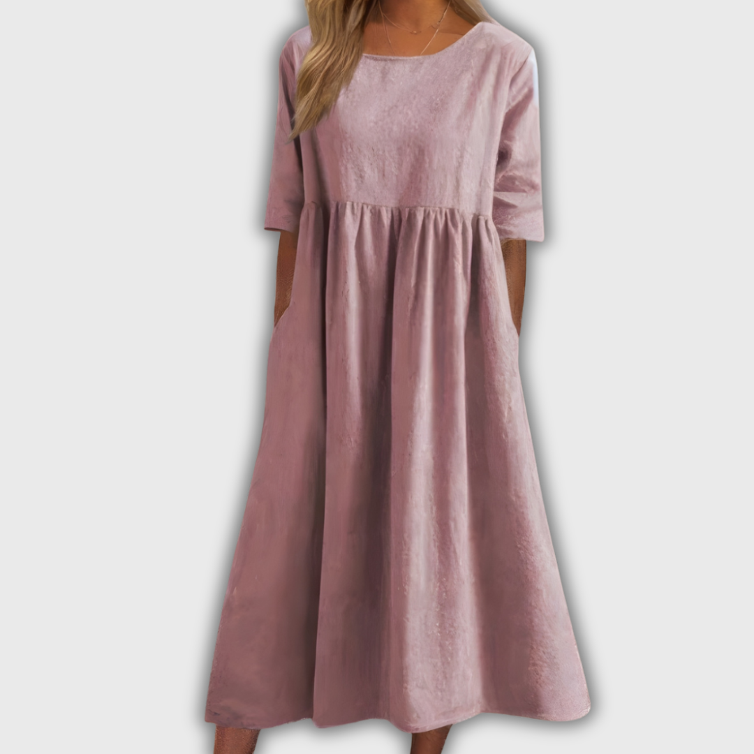 Sofia | Robe dans une harmonie de bleu