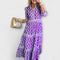 Sophia | Robe midi à motif chaîne