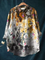 Sophie | Blouse décontractée à imprimé artistique chien