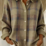 Taylor | Cardigan tricot à carreaux douillet