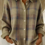 Taylor | Cardigan tricot à carreaux douillet