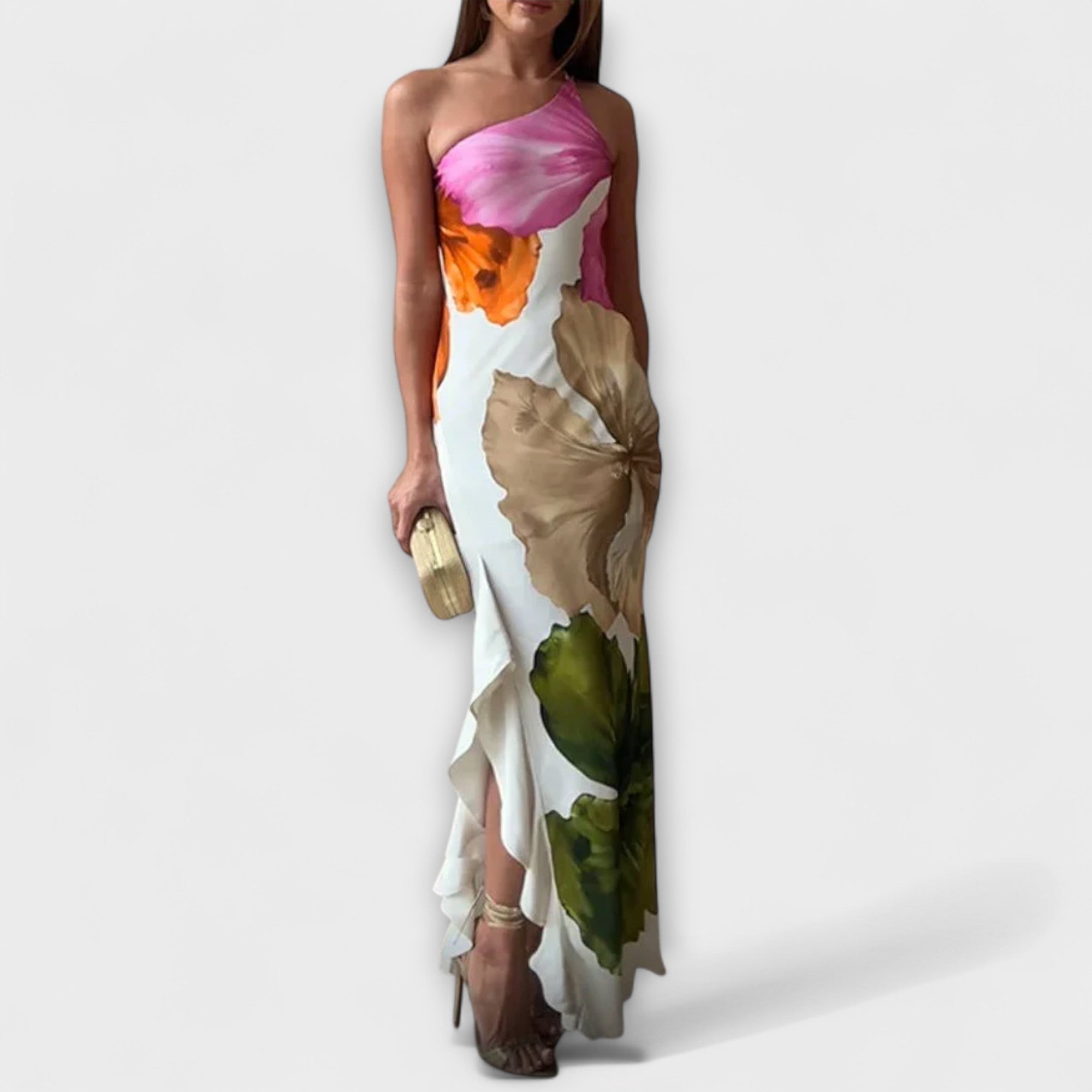 The Sapphire - Robe longue élégante en patchwork