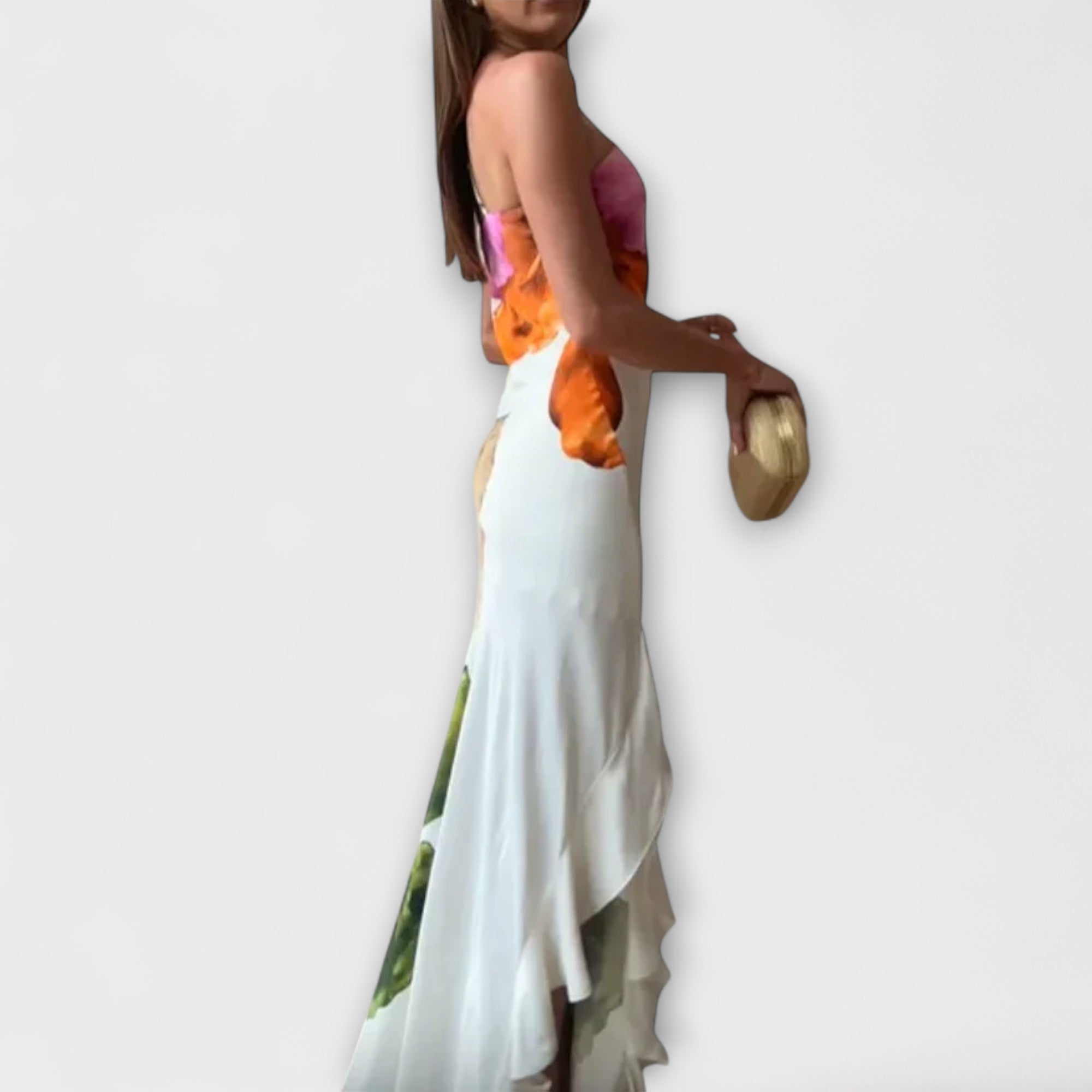 The Sapphire - Robe longue élégante en patchwork