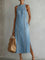 Tilly - Robe en denim dentelle rétro