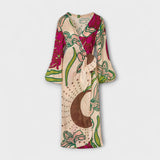 Tracey - Robe longue à ceinture nouée