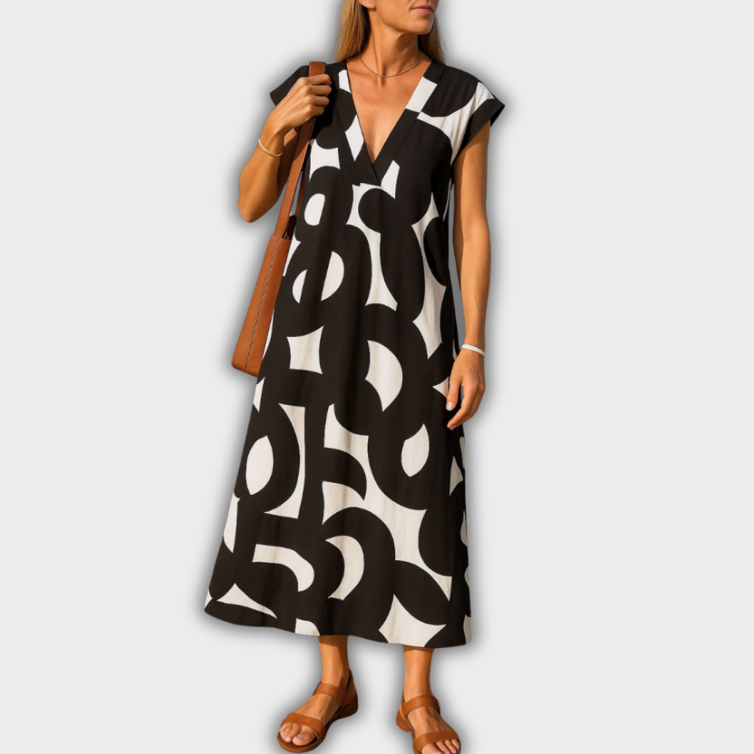 Valérie | Robe à boucles en V