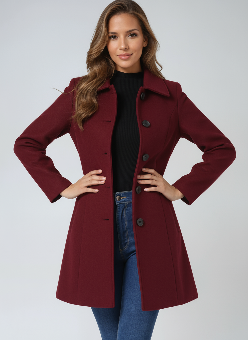 Veste cintrée-évasée élégante