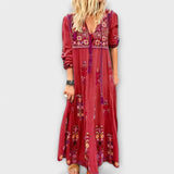 Vivi - Lässig – Robe longue boho en lin