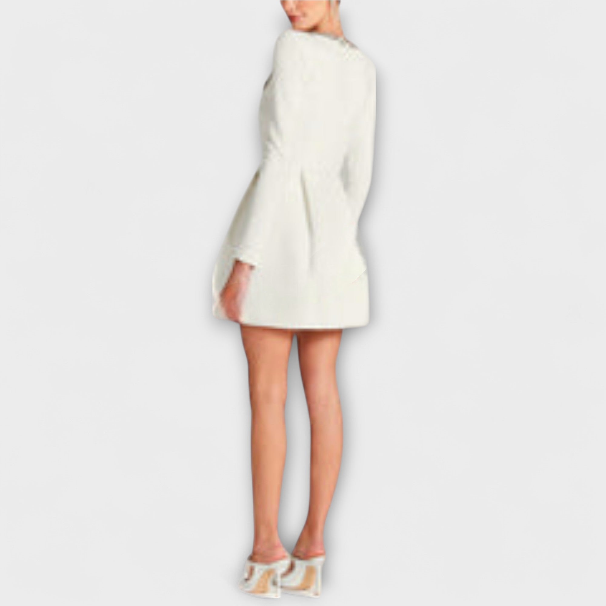 Wren - Robe courte en velours ornée de bijoux