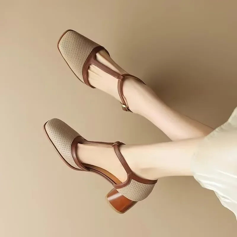 Xanthe | Chaussures élégantes à talon moyen