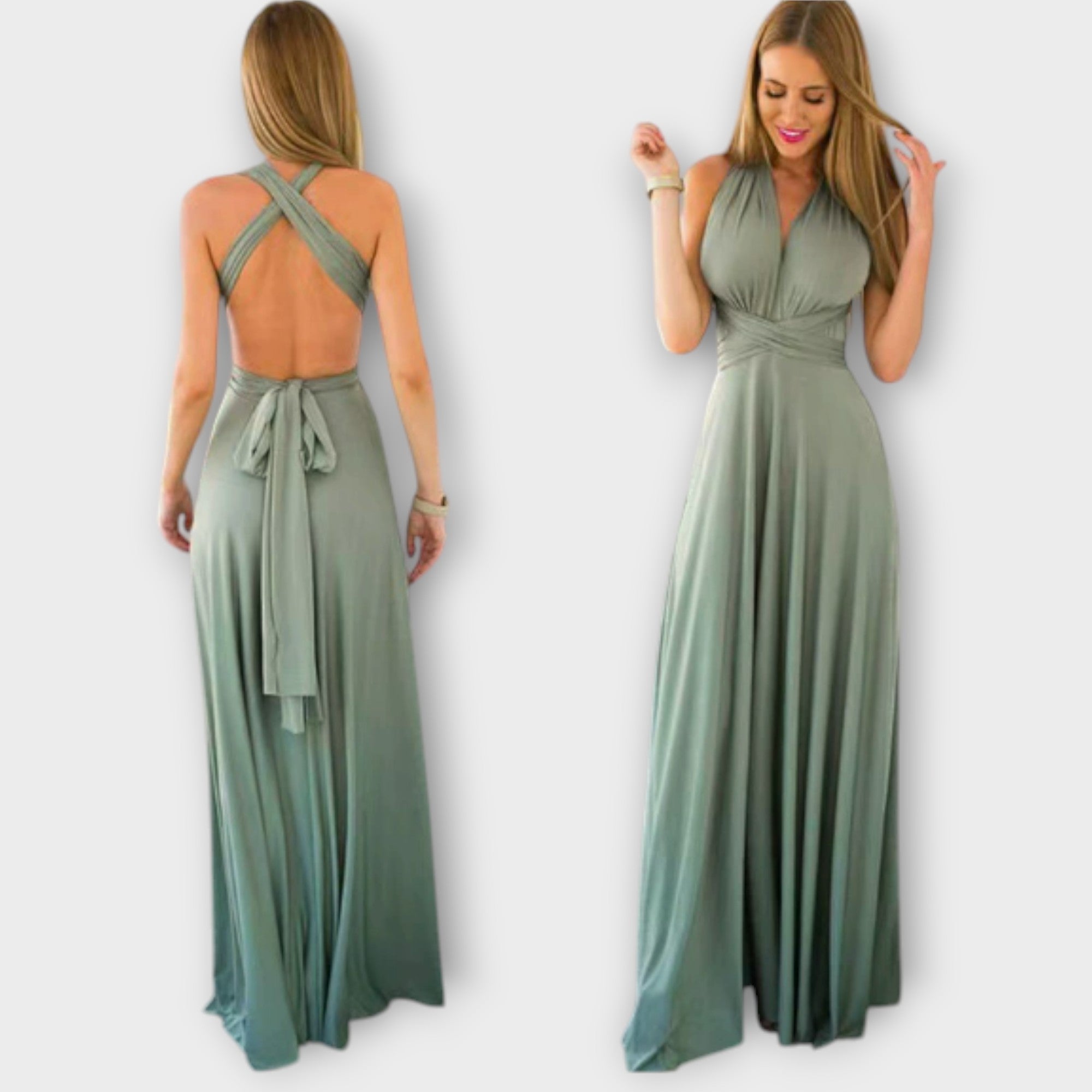 Zara - Robe longue portefeuille
