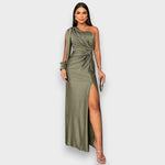 Zarra | Robe longue élégante à une épaule