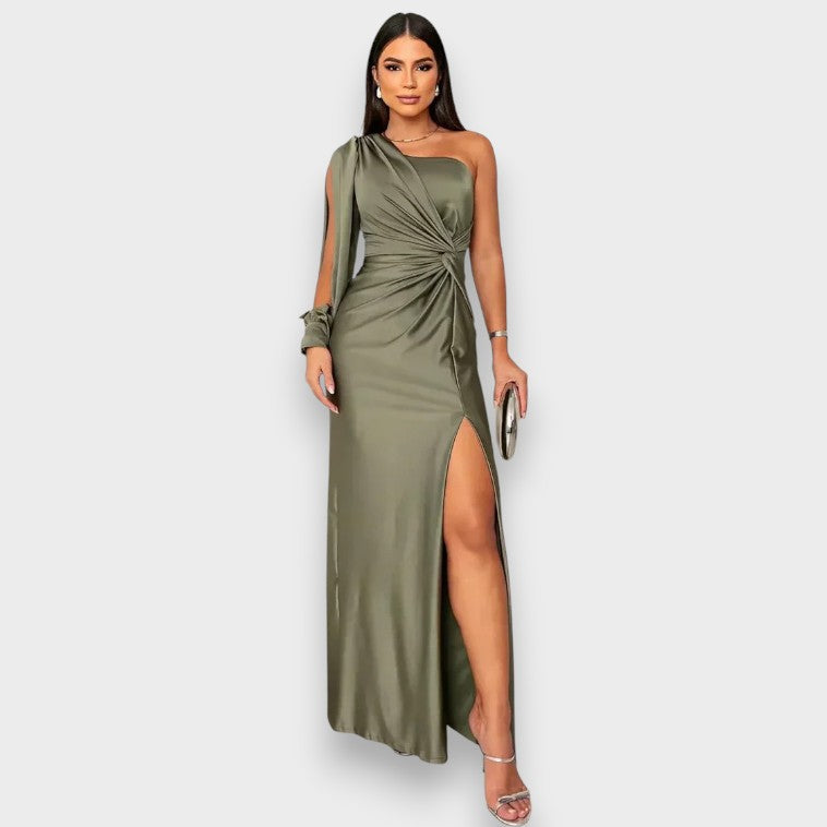 Zarra | Robe longue élégante à une épaule