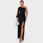 Zarra | Robe longue élégante à une épaule