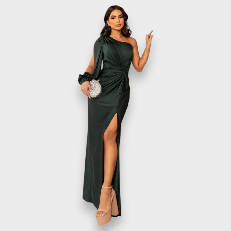 Zarra | Robe longue élégante à une épaule