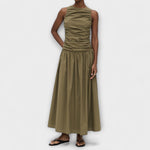 Zendaya - Robe longue en coton