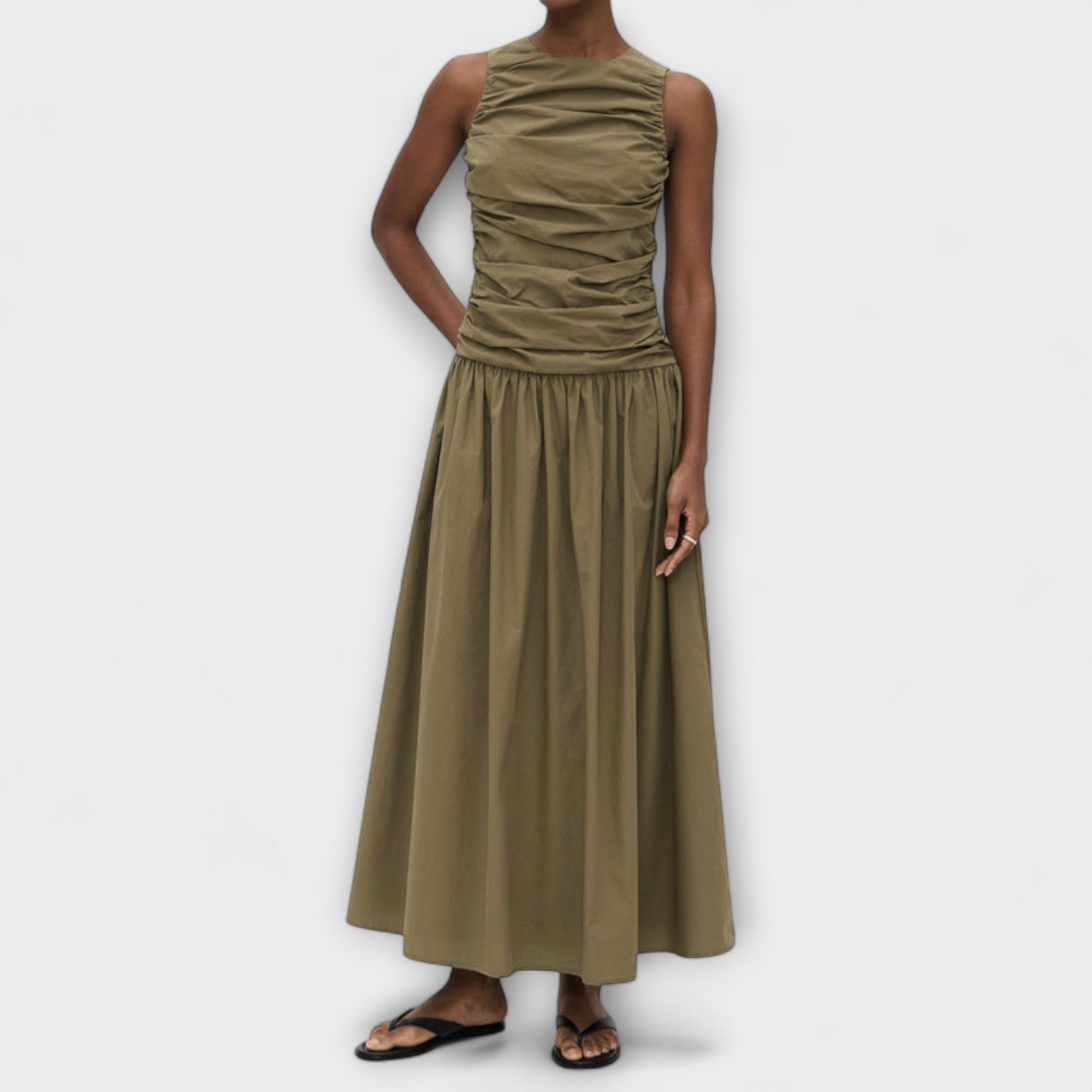 Zendaya - Robe longue en coton