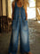 Zoe - Combinaison en denim délavé vintage